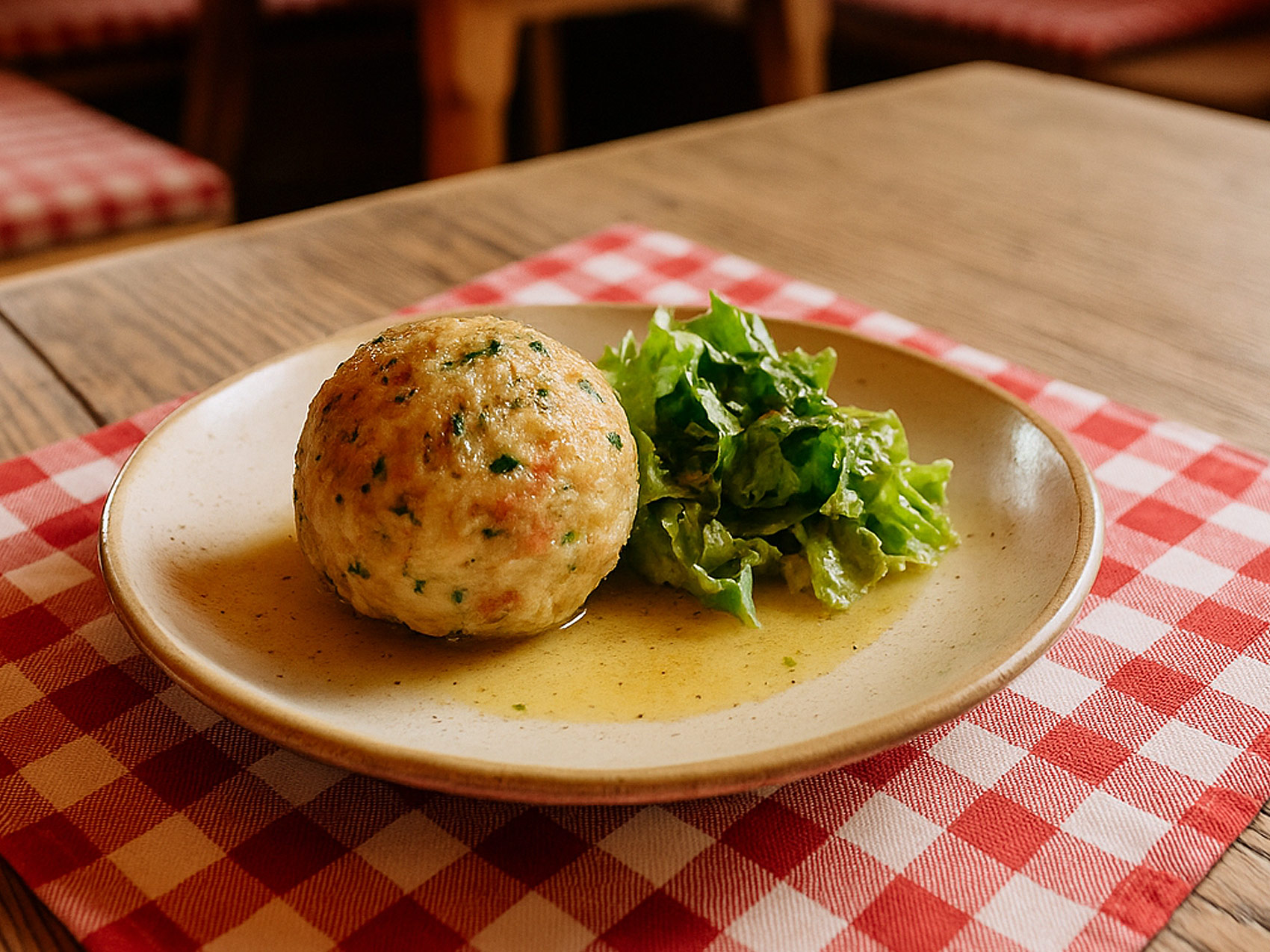 Speckknödel im Hotel in Hintertux Tux